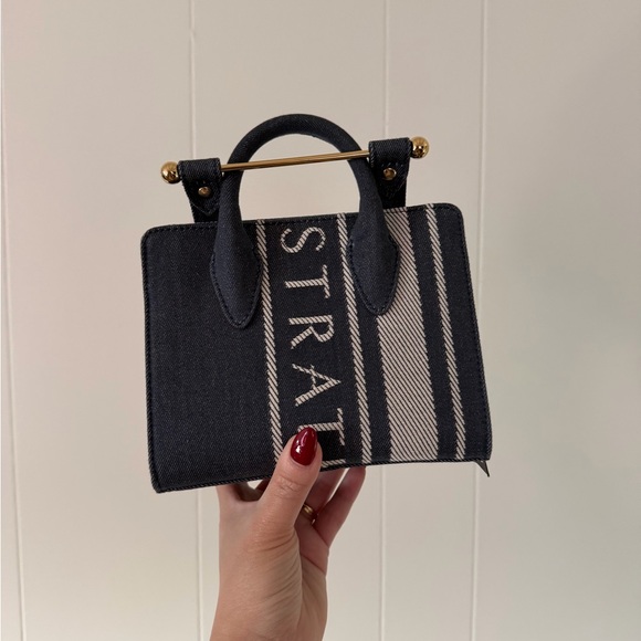 Strathberry Handbags - Strathberry Denim Nano Tote Bag